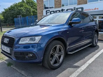 Used Audi Q5 S-line plus 190 HP (139 kW) 2015 Blue SUV