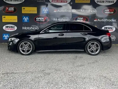 Used Mercedes A200 AMG line 150 HP (110 kW) 2021 Black Sedan