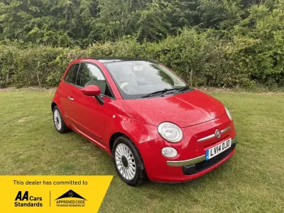 Used Fiat 500 Lounge 69 HP (50 kW) 2014 Red Hatchback