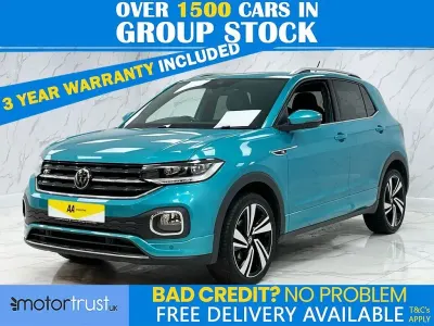 Used VW T-Cross R-line 110 HP (80 kW) 2021 Blue SUV