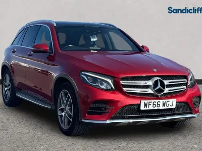 Used Mercedes GLC220 AMG Line Premium 170 HP (125 kW) 2019 Red SUV