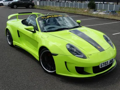 Used Porsche Boxster 2003 Green Cabriolet