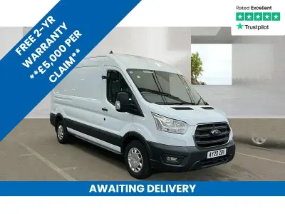 Used Ford Transit Trend 130 HP (95 kW) 2020 White Van