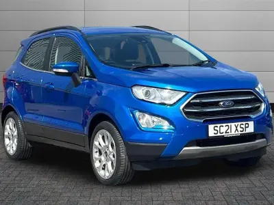 Usado Ford Ecosport Titanium 125 CV (91 kW) 2021 Azul SUV