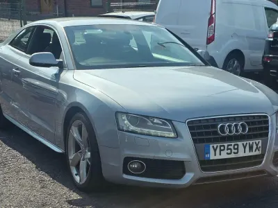 Used Audi A5 S-Line 170 HP (125 kW) 2009 Silver Coupe