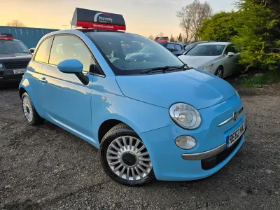 Used Fiat 500 Lounge 85 HP (62 kW) 2012 Blue Hatchback