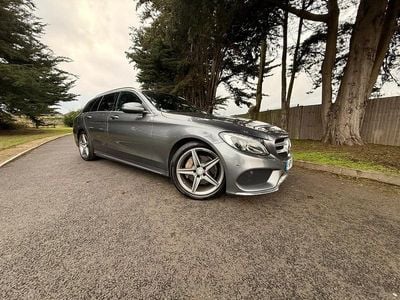 Used Mercedes C220 AMG line 170 HP (125 kW) 2017 Grey Estate