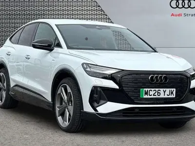 Used Audi Q4 Sportback e-tron Black Edition 210 kW (286 HP) 2026 White SUV