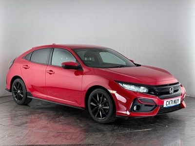 Red Used 2021 Honda Civic Sport Hatchback | £16,350 (Fair price)