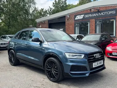 Used Audi Q3 Black Edition 180 HP (132 kW) 2018 Blue SUV
