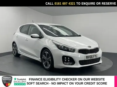 Used Kia Ceed GT-Line 136 HP (100 kW) 2017 White Hatchback