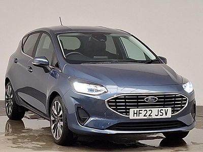 Used Ford Fiesta Titanium 125 HP (91 kW) 2022 Blue Hatchback