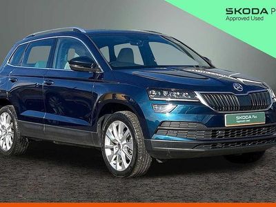 Used Skoda Karoq SE L 110 HP (80 kW) 2019 Petrol blue metallic SUV