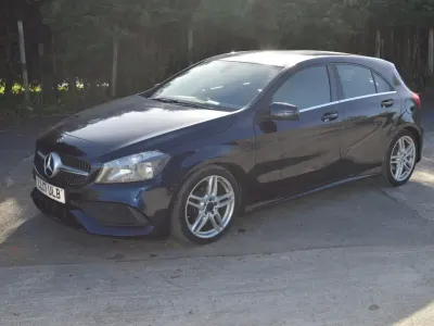 Używany Mercedes A200 AMG line 2017 Niebieski Hatchback
