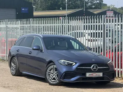 Used Mercedes C200 AMG line 2024 Blue Estate