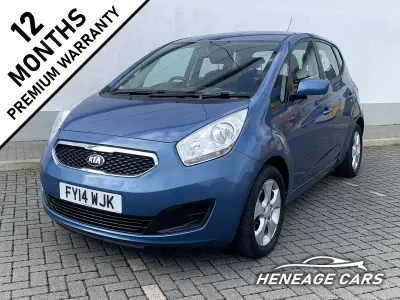 Used Kia Venga 125 HP (91 kW) 2014 Blue Hatchback