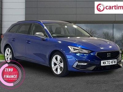 Used Seat Leon FR 130 HP (95 kW) 2020 Blue Estate