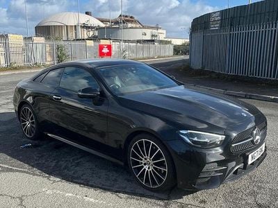Used Mercedes E220 AMG line 2021 Black Coupe