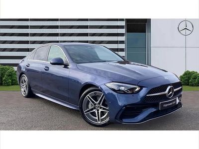 Used Mercedes C200 AMG line 200 HP (147 kW) 2025 Blue Sedan