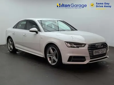 Used Audi A4 S-Line 150 HP (110 kW) 2017 White Sedan