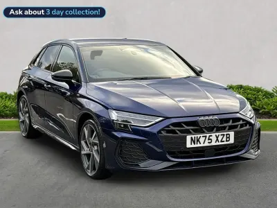 Used Audi A3 Black Edition 147 HP (108 kW) 2025 Blue Hatchback