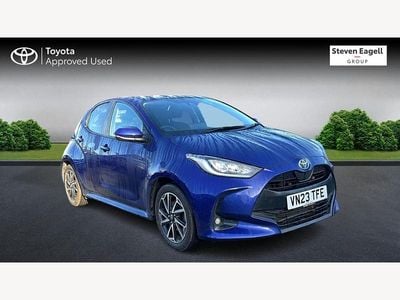 Blue Used 2023 Toyota Yaris Hybrid Design Hatchback | £16,719 (Good price)