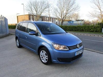 Used VW Touran SE 105 HP (77 kW) 2012 Blue MPV