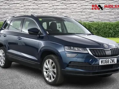Used Skoda Karoq SE L 116 HP (85 kW) 2018 Blue SUV