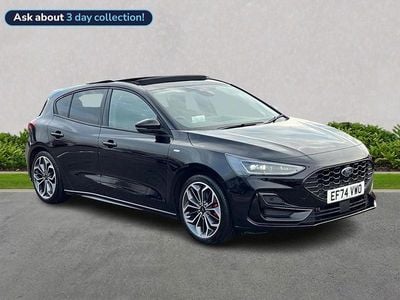 Black Used 2025 Ford Focus ST-Line X Hatchback | £21,499 (A bit pricey)