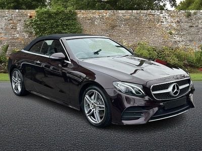 Begagnad Mercedes E220 AMG Line Premium 194 HK (142 kW) 2018 Röd Cab
