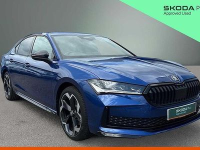 Used Skoda Superb SportLine 150 HP (110 kW) 2025 Cobalt blue metallic  Hatchback