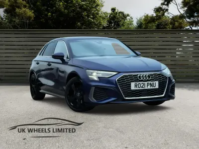 Used Audi A3 Sportback S-Line 110 HP (80 kW) 2021 Blue Hatchback