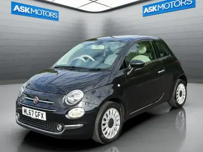 Used Fiat 500 Lounge 69 HP (50 kW) 2017 Black Hatchback