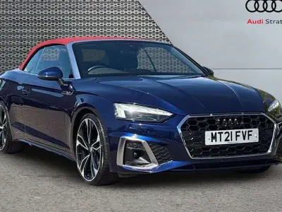 Used Audi A5 Cabriolet 150 HP (110 kW) 2021 Blue Cabriolet