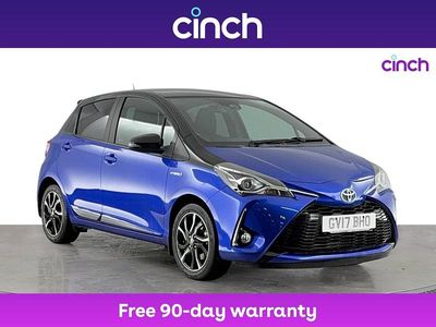 Blue/black Used 2017 Toyota Yaris Hybrid Hatchback | £12,199 (Fair price)