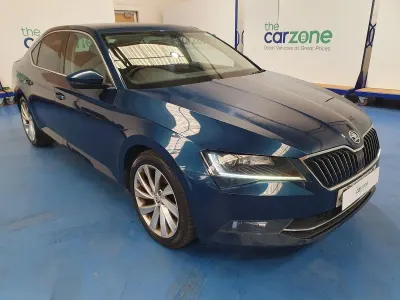 Used Skoda Superb SE L Executive 150 HP (110 kW) 2017 Blue Hatchback