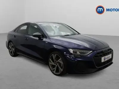 Used Audi A3 Black Edition 150 HP (110 kW) 2025 Blue Sedan