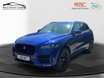 Used Jaguar F-Pace R-Sport 250 HP (183 kW) 2018 Metallic caesium blue SUV