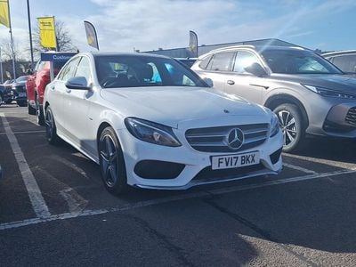Used Mercedes C350e AMG Line Premium 293 HP (215 kW) 2017 White Sedan