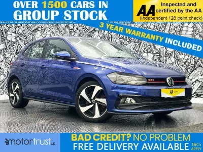 Used VW Polo GTI 200 HP (147 kW) 2019 Blue Hatchback