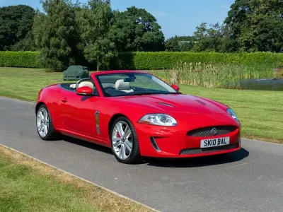 Used Jaguar XK Supercharged 385 HP (283 kW) 2010 Red Cabriolet