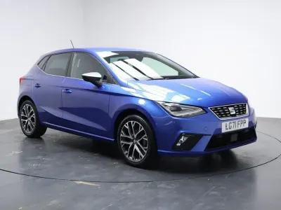Usado Seat Ibiza XCELLENCE Lux 95 HP (69 kW) 2021 Azul Citadino