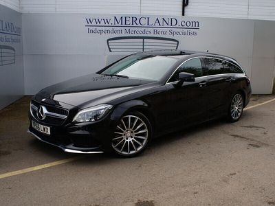 used Mercedes CLS220 CLS-Class 2016 (66) MERCEDES BENZAMG LINE ESTATE DIESEL AUTO BLACK
