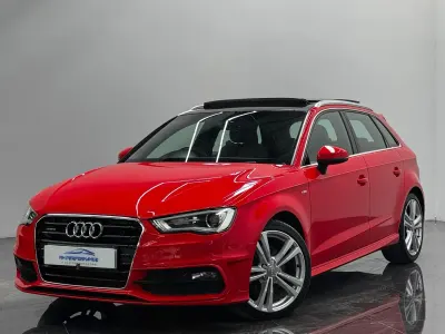 Used Audi A3 Sportback S-Line 184 HP (135 kW) 2016 Red Hatchback