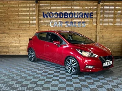 Used Nissan Micra Acenta 100 HP (73 kW) 2019 Red Hatchback