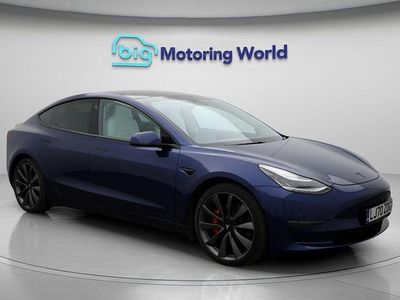 Blue Used 2020 Tesla Model 3 Performance Sedan | £18,300 (Fair price)