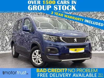 Used Peugeot Rifter Allure 101 HP (74 kW) 2020 Blue MPV