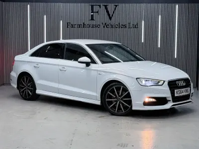 Used Audi A3 S-Line 180 HP (132 kW) 2015 White Sedan
