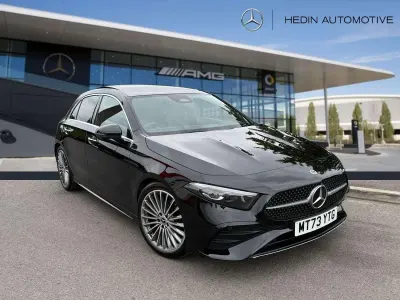 Used Mercedes A180 AMG Line Premium Plus 136 HP (100 kW) 2023 Black Hatchback
