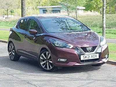 Used Nissan Micra Tekna 92 HP (67 kW) 2021 Red Hatchback